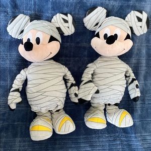 2 Disney Mickey Mouse Halloween Mummy 10"
